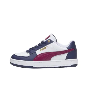 PUMA Caven 2.0 Anti Slip Wear Resistant Low Top Kids' Skateboarding Shoes White Blue Red Teenagers