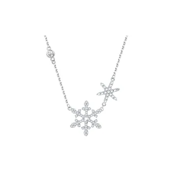 Trpopo S925 Sterling Silver One Piece Chain Collarbone Chain Necklace Adjustable Women's
