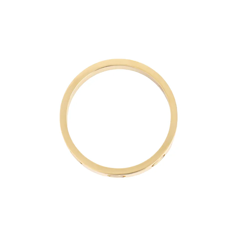 Cartier 2010s 18K Yellow Gold Mini Love Ring-3