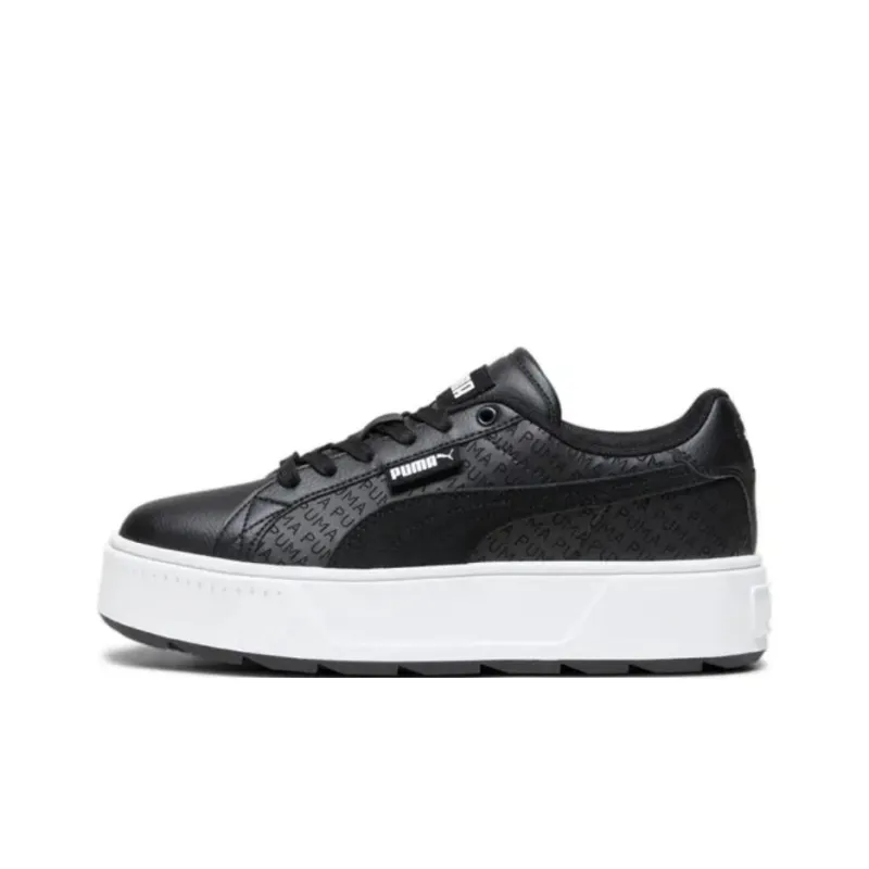 PUMA Karmen Anti Slip Wear Resistant Low Top Skateboard Shoes Women's Black-0