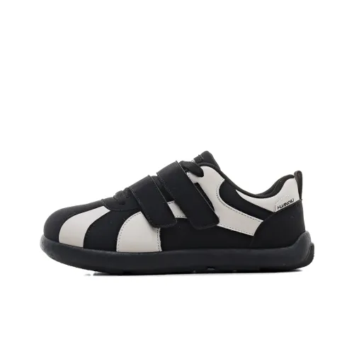 HUANQIU Abrasion Resistant Slip Resistant Low Top Skateboard Shoes Women's Black Beige