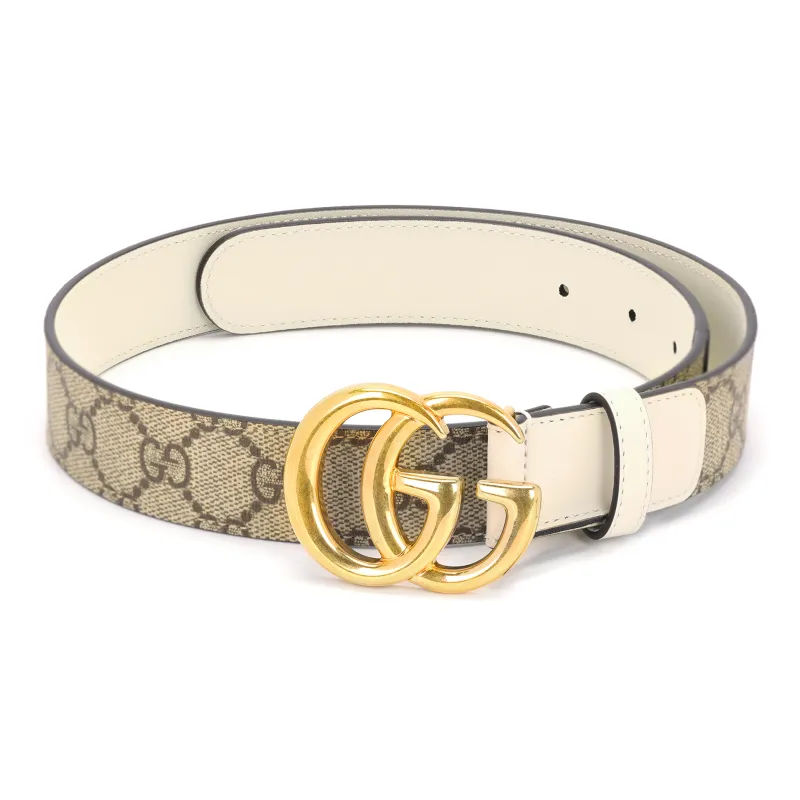 GUCCI Leather Belts Women's Beige-1
