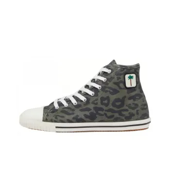 PALM ANGELS High Top Stylish Skateboarding Shoes Men's Army Green