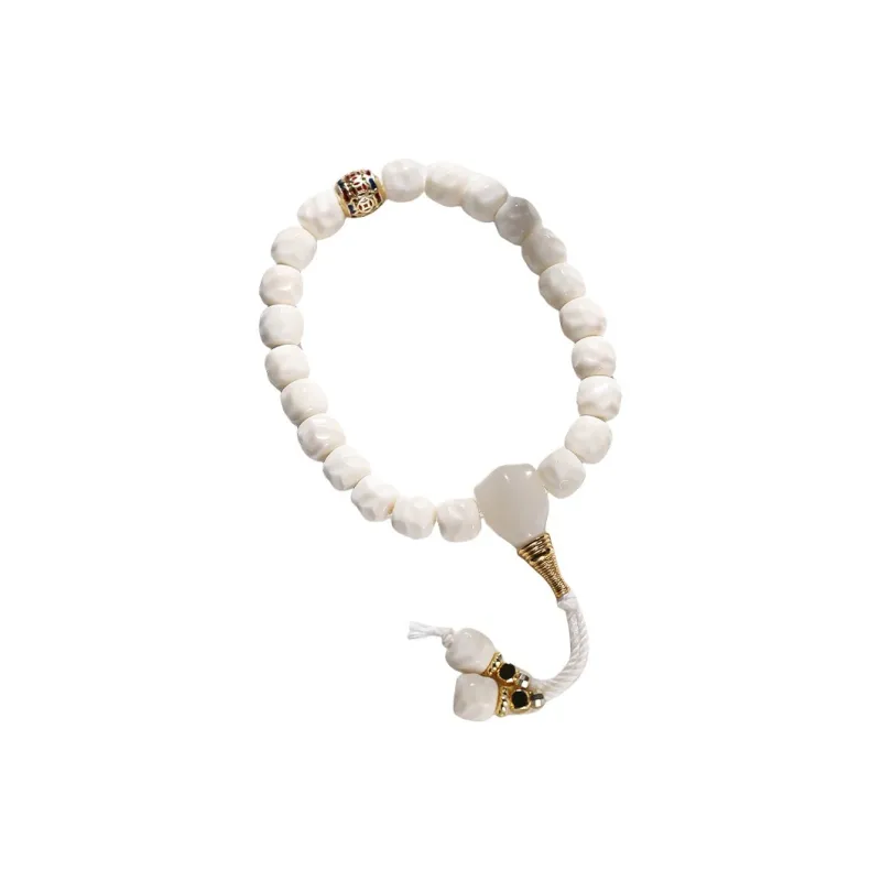 MUSHIFEN White Jade Bodhi Bracelets Women's-0