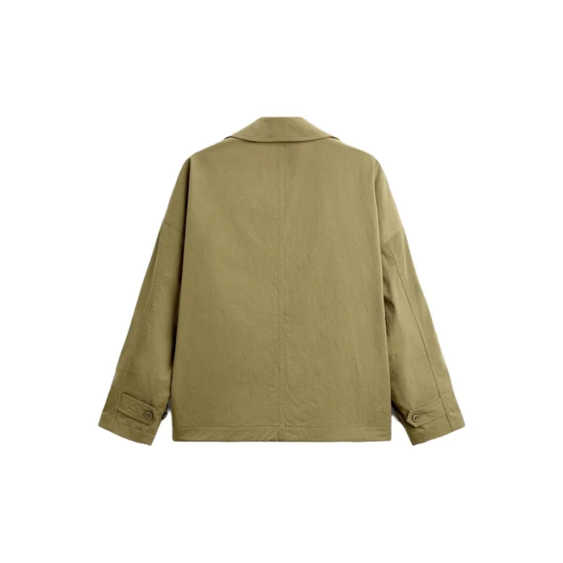 ZARA Trench Coat Men's Yellow Green-1