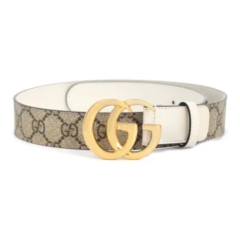 GUCCI Leather Belts Women's Beige