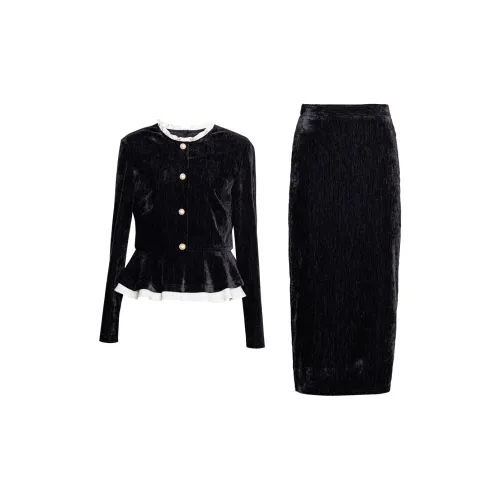 ROEYSHOUSE Skirt Set Women's Black