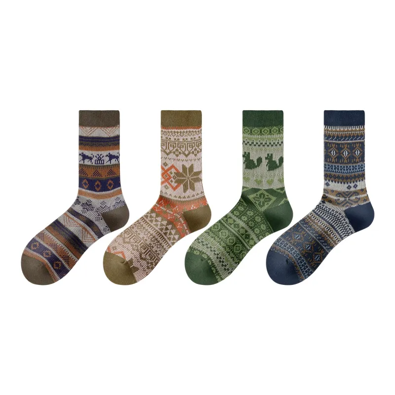 ZEROIN Mid Calf Socks Men's 4 Pack-8