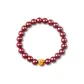 Wealth Lion Cinnabar Beaded Bracelet-Yellow