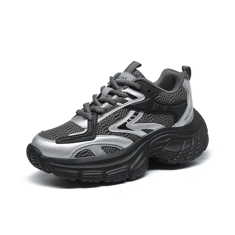 Mulinsen Slip Resistant, Abrasion Resistant, Lightweight Low Top Chunky Sneakers Women's-7