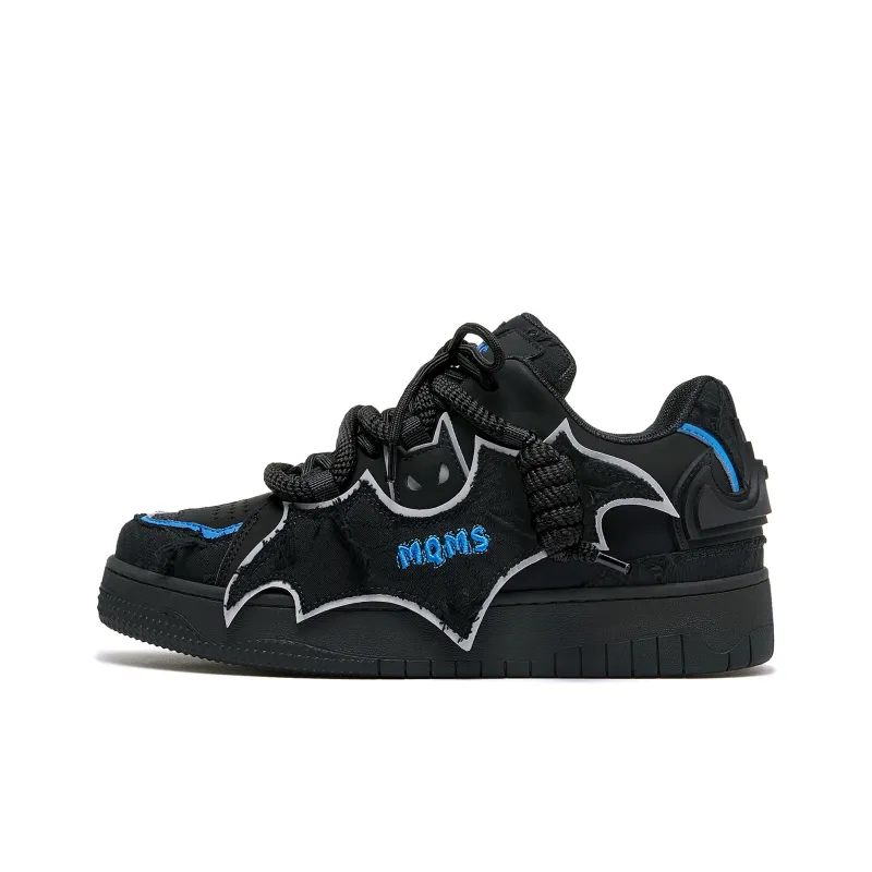 MQMS Skateboard Shoes Unisex Low Top Gray/Black/Blue-0