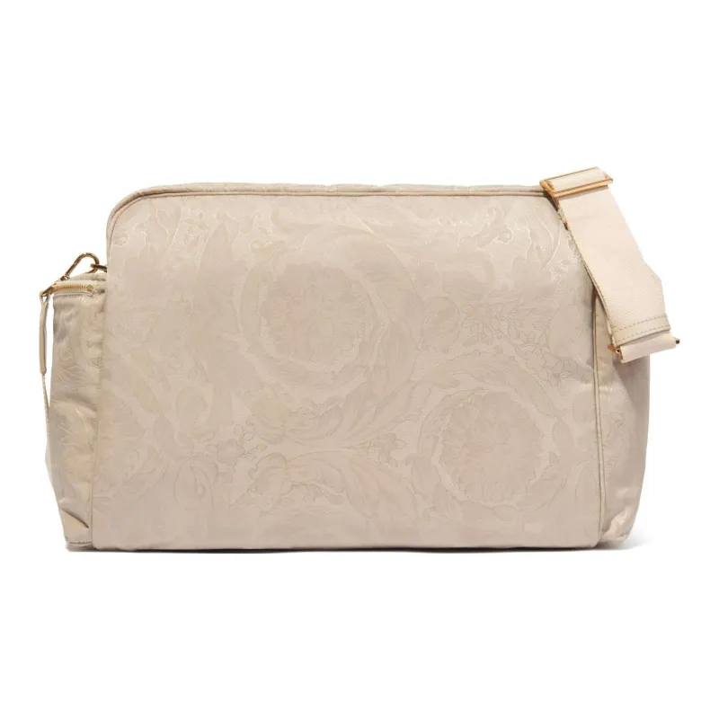 VERSACE Nylon Crossbody Bag, Shoulder Bag Kids' Beige-2