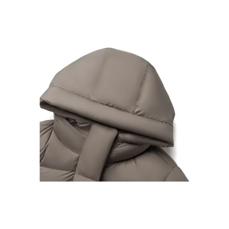 LiNing Fondue Down Series Down Jacket Women's Tree Gray Brown-2