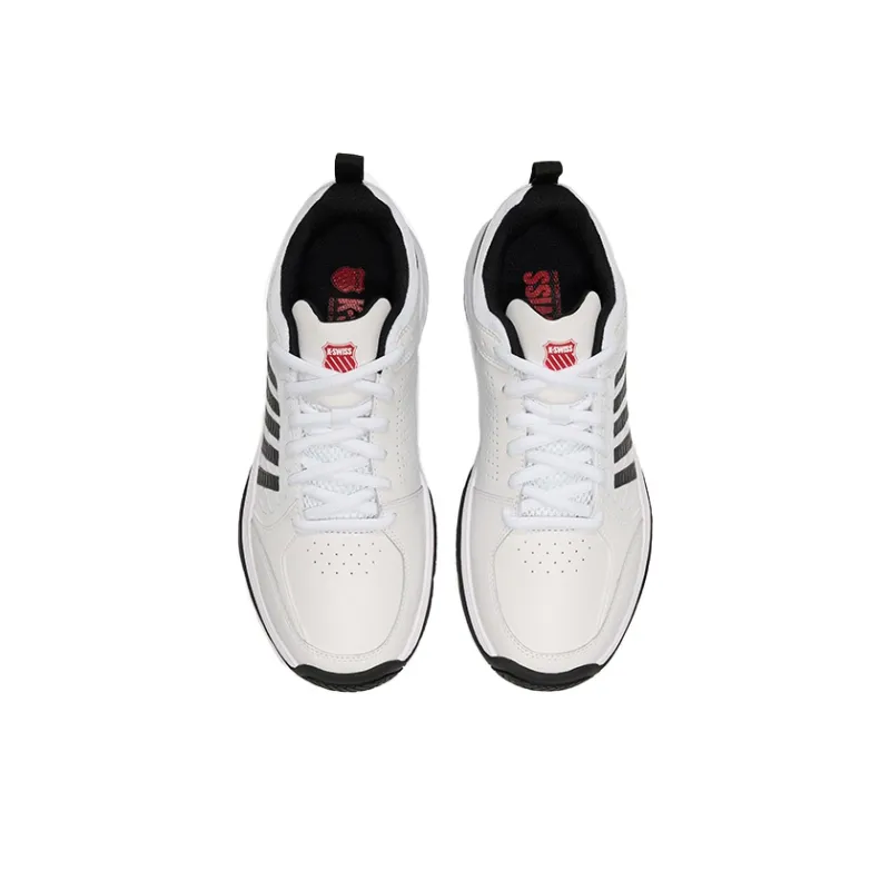 KSWISS Abrasion Resistant Low Top Tennis Shoes Men's Black White-2