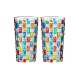 [Style B]Multicolor Woven Cup-High Style 2 Pack