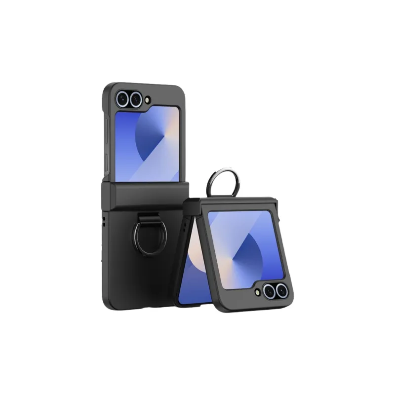 ZHUOJI PC Material Skin Feel Ring Buckle Phone Case Compatible With Samsung Z Flip 6-2