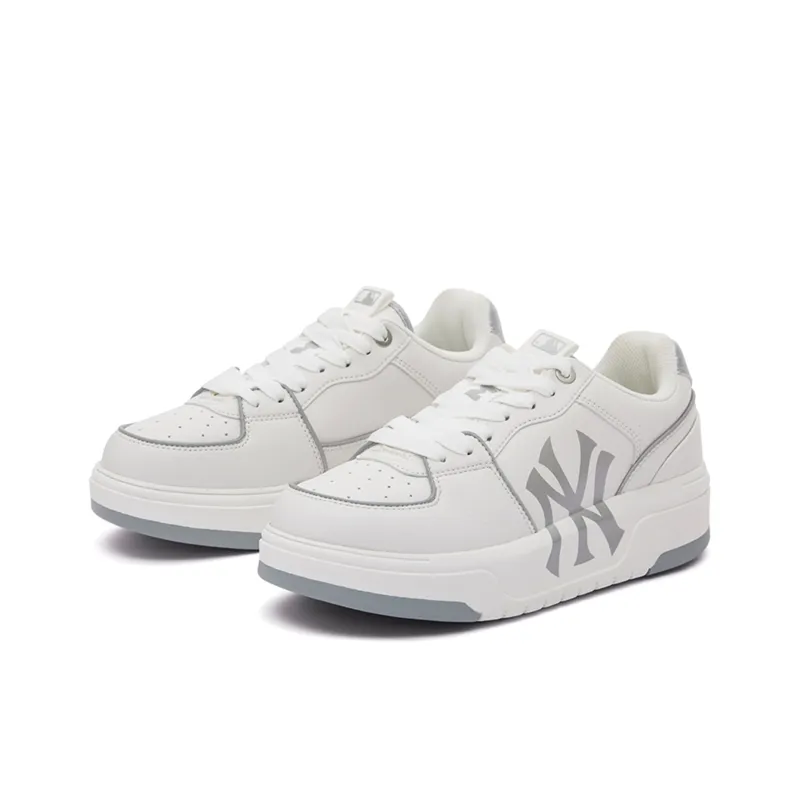 MLB Chunky Liner 24SS New York Yankees Low Top Skateboard Shoes Unisex Silver-2