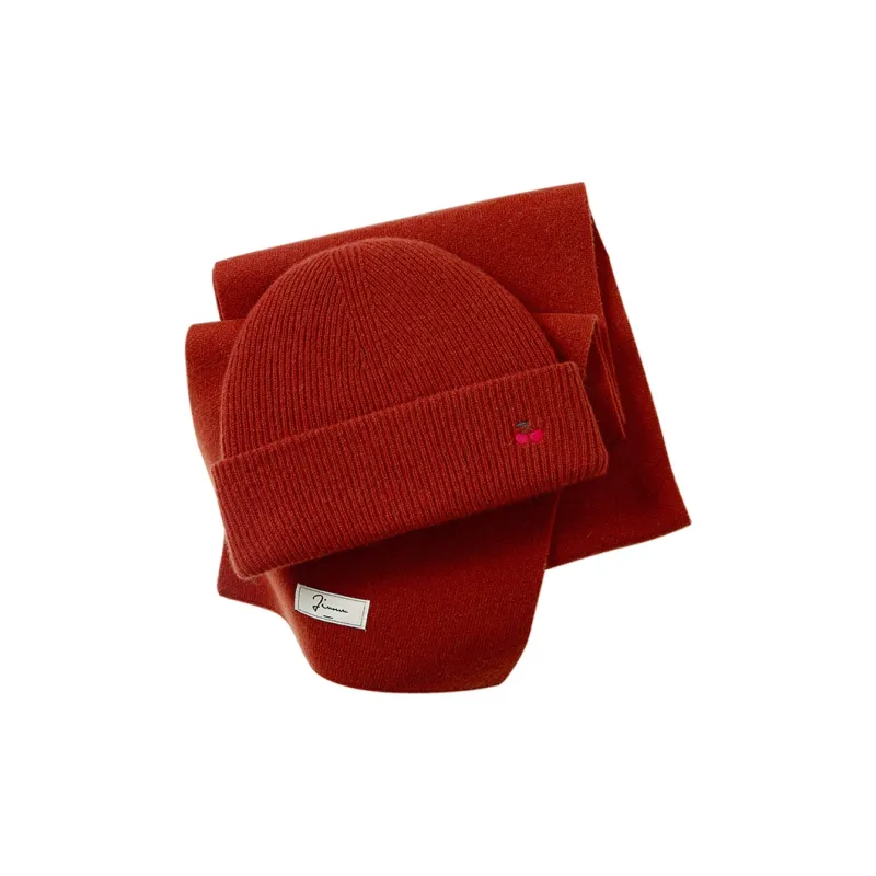 JIUMU Sheep Wool Knit Scarves Women's-2