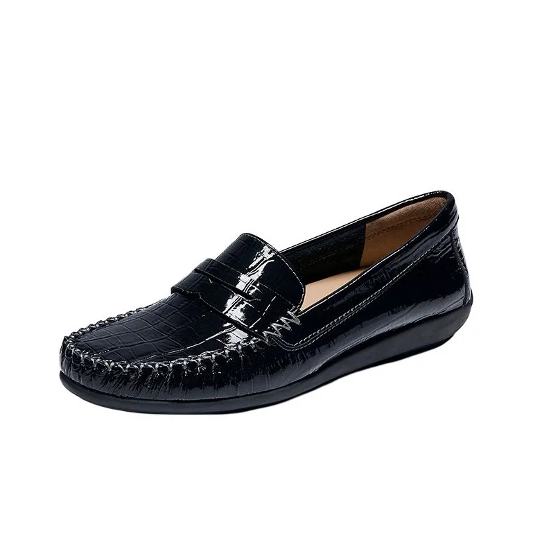 WALKER SHOP Loafers Women's Black/Ecru/Red-0