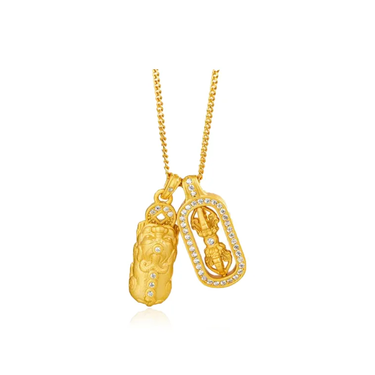 Chongqing Gold Store Alloy Necklaces Women's-0