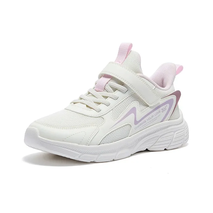361°KIDS Shock Absorbers With Abrasion Resistant And Slip Resistant Properties Kids' Running Shoes White Purple Unisex-2
