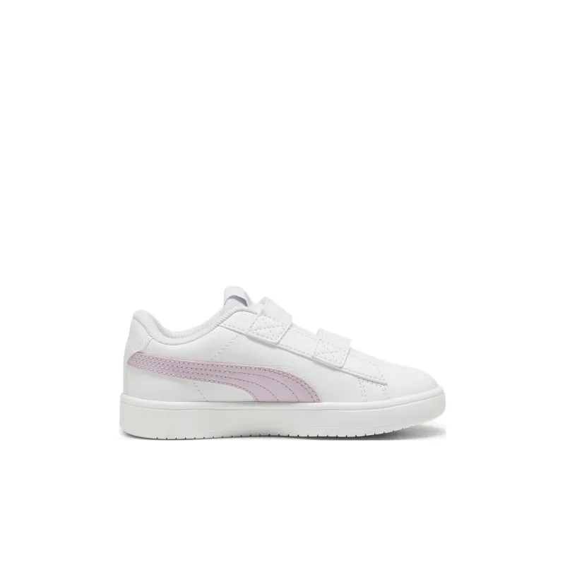PUMA Rickie Anti Slip Wear Resistant Low Top Kids' Skateboarding Shoes Pink White Children Aged 3 7 Years Old-1