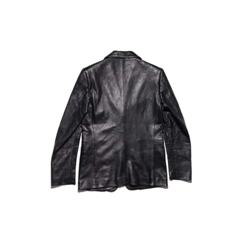 ENFANTS RICHES DEPRIMES Perfect Junkie Leather Blazer-1