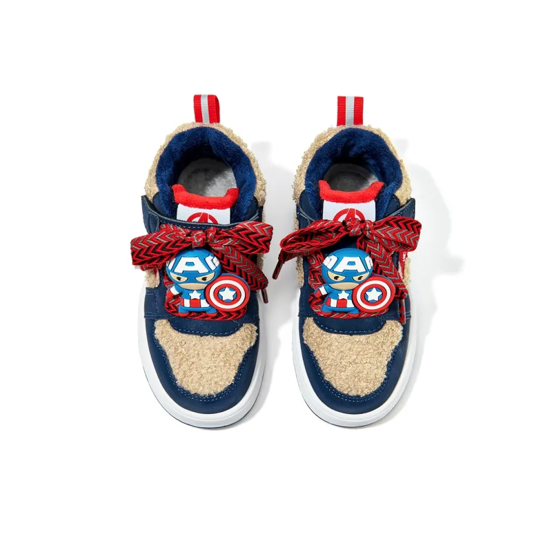 Disney Marvel Series Wear-Resistant Mid-Top Kids' Skateboarding Shoes Navy Blue Kids'-2