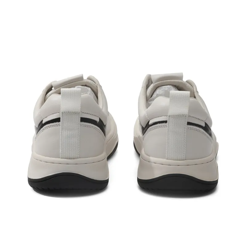 TOM TAILOR Pure White Breathable Elevator Running Shoes Low Top Skateboard Shoes Men's White-5
