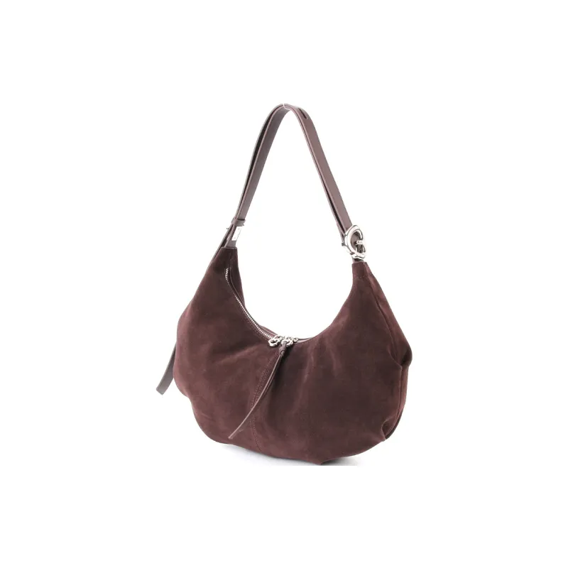 YOCAMU Cow Leather Shoulder Bag Regular Women's Caramel Brown/Coffee-7