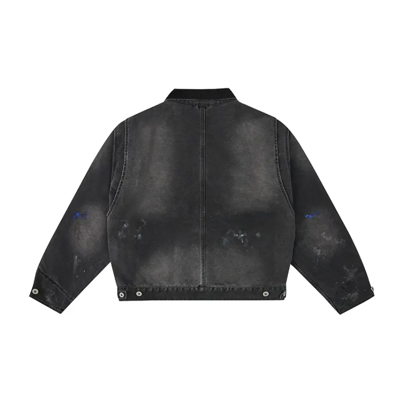 Norybrand 24FW Break Loose Series Jacket Unisex Washed Black-1