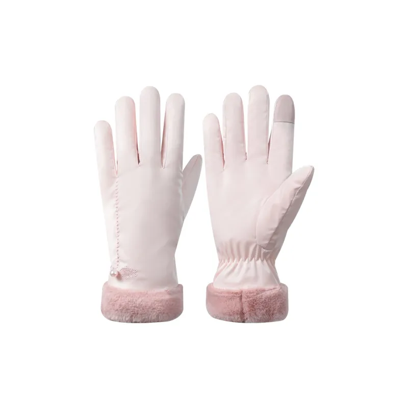 NANJIREN Thickened Warm Gloves Women's-5
