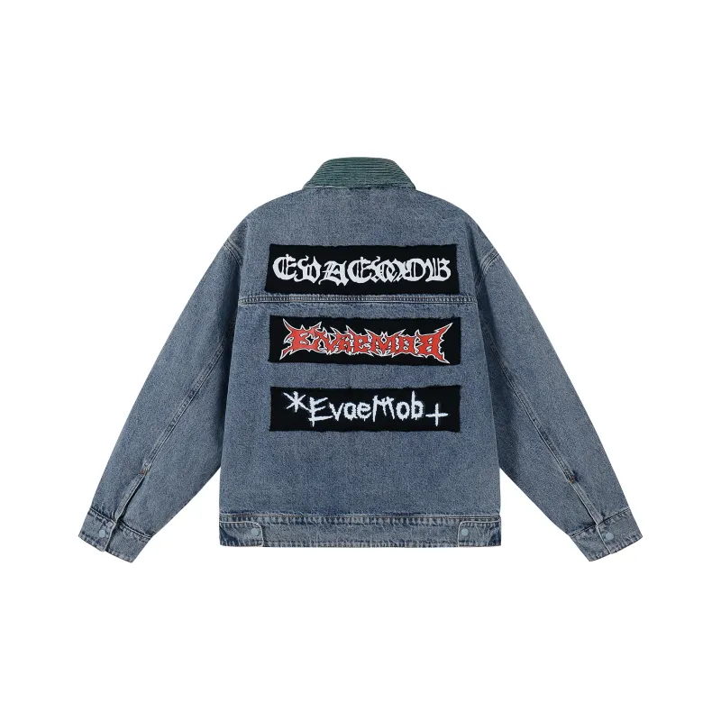 *EVAE+MOB Dreadlocks Series Denim Jacket Unisex-1