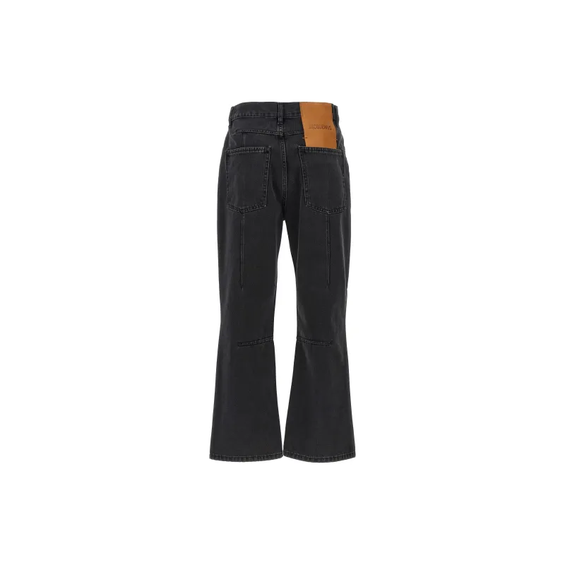 Jacquemus Le De Nîmes Court High rise Flared Jeans-1