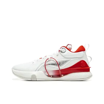 LiNing Speed 8 Premium Cushioning Anti Slip And Wear Resistant Low Top Light Foam/䨻 Basketball Shoes Men's White Red