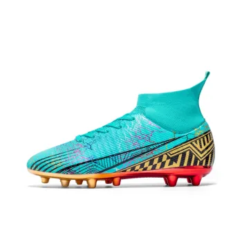 BIANSULONG Soft Ground Firm Ground Impact Resistant Lightweight Soccer Shoes Unisex