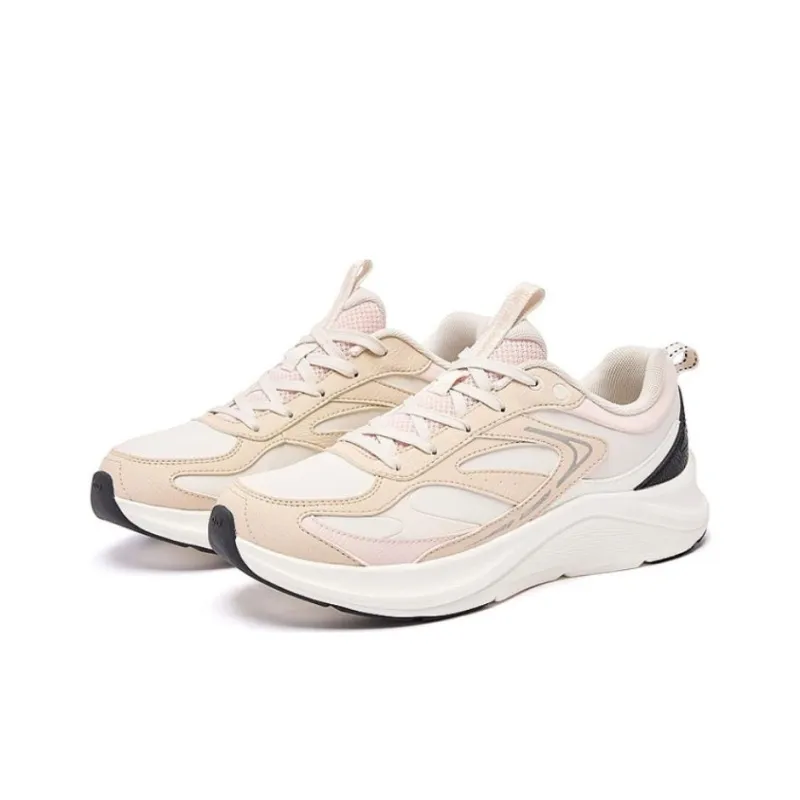 QIAODAN Slip Resistant, Abrasion Resistant, Waterproof Low Top Running Shoes Women's Pink-1