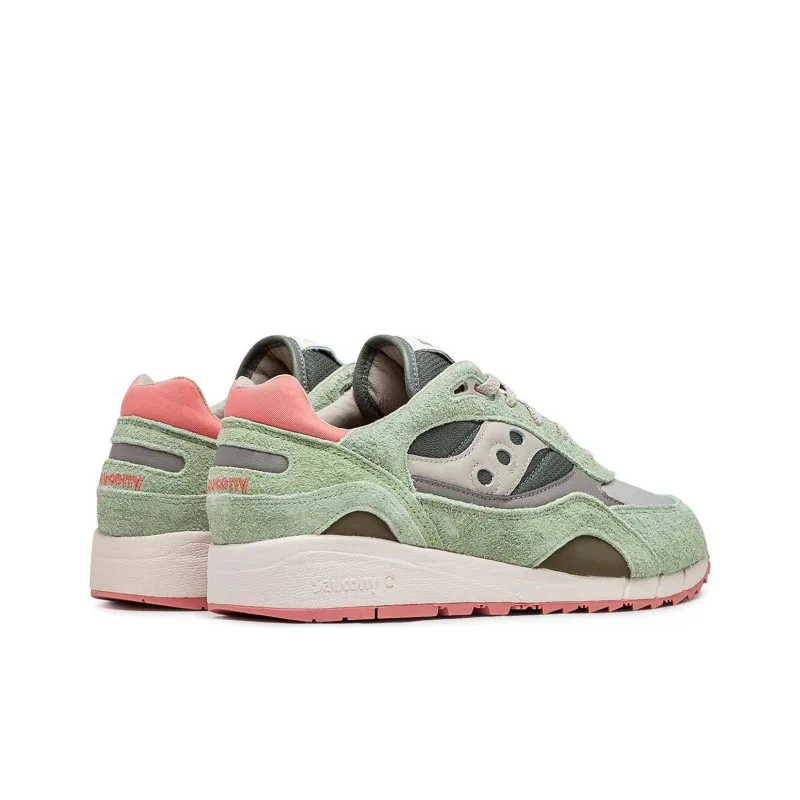 Saucony Shadow 6000 Anti Slip Wear Resistant Low Top Casual Running Shoes Women's Green-3