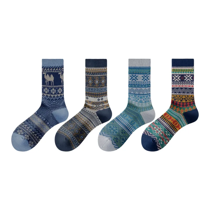 ZEROIN Mid Calf Socks Men's 4 Pack-24