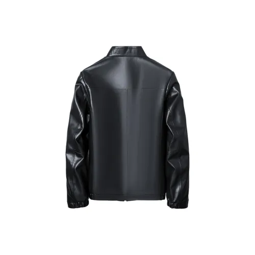 KAISER Leather Jacket Men's Black