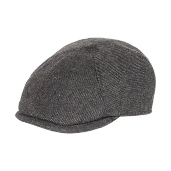 BARBOUR Wool Berets Unisex Charcoal Gray