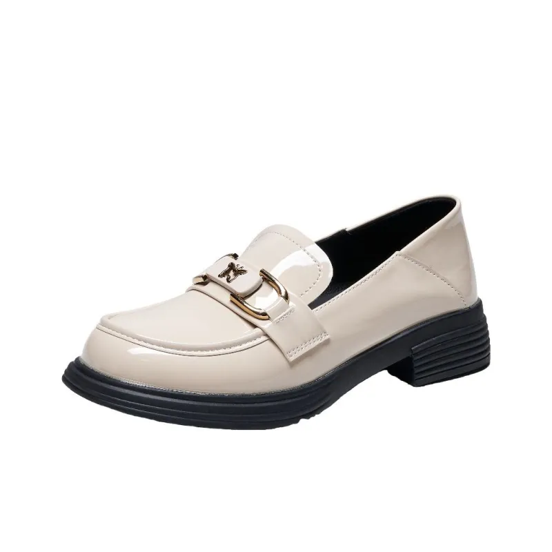 WALKER SHOP Loafers Women's Black/Beige-6