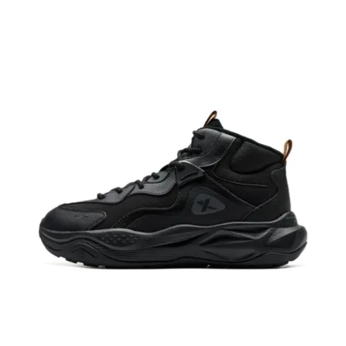 XTEP Red Cliff 2.0 SE Slip Resistant Warm High Top Outdoor Shoes Men's Black