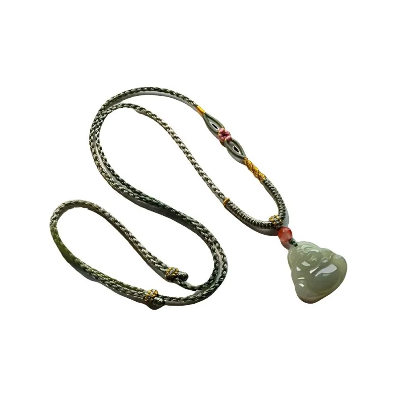 Andaozi Hetian Jade Necklaces Green Jade Women's-0