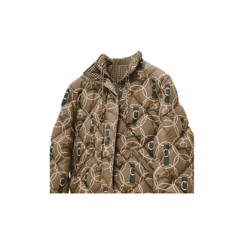HERMES FW22 Down Jacket Women's Khaki-4