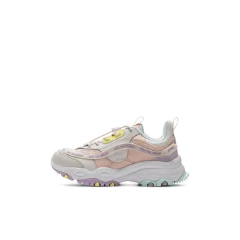 LINING YOUNG Sports Life Collection Slip Resistant Anti Kick Cushioning Low Top Kids Lifestyle Shoes Peach Pink Kids'