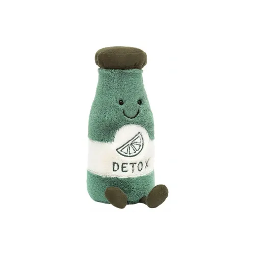 JELLYCAT Fun Food Collection Detoxifying Green Dolls Plush Doll 19cm Height