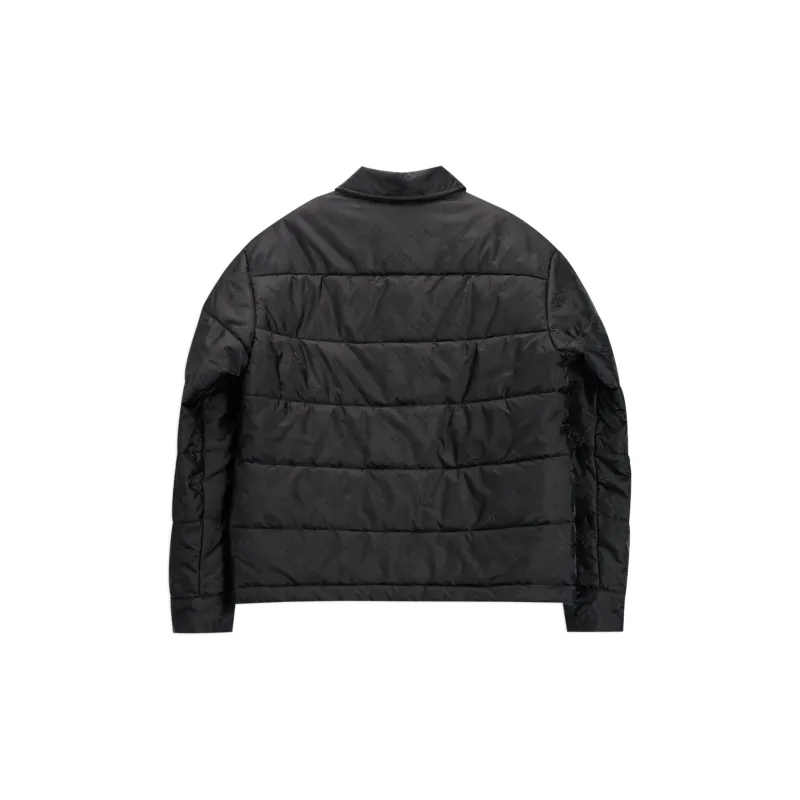 Ed Hardy FW24 Puffer Jacket Men's Black Comes With Saint Laurent Black Opium Fragrance Pendant-1