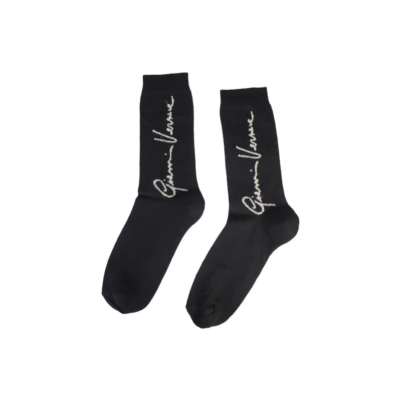 VERSACE Mid-Calf Socks Women's 1 Pack Black-0