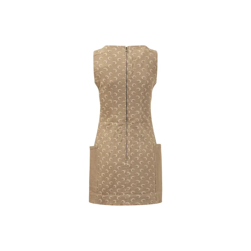 Marine Serre Monogrammed Sleeveless Dress-1